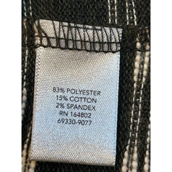 Christopher & Banks Womens Long Sleeve Green White Stripe Sweater Size Large - Picture 5 of 6